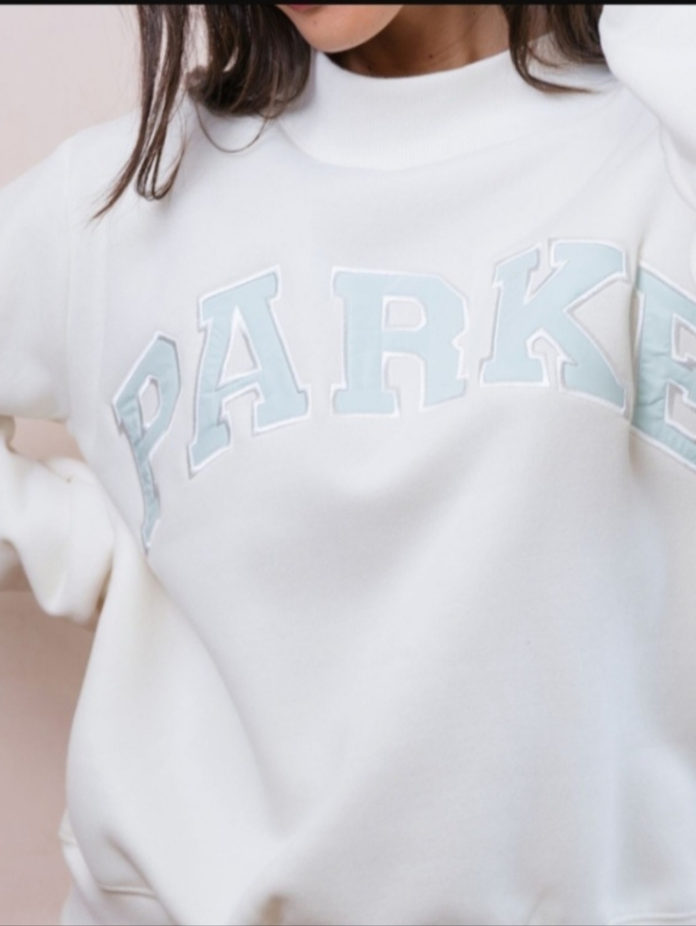 Parke Bridal Varsity Ivory Pale Blue L/XL New💙*SOLD OUT EVERYWHERE*💙